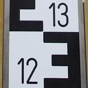 Pegellatten ABS mit Edelstahlträger